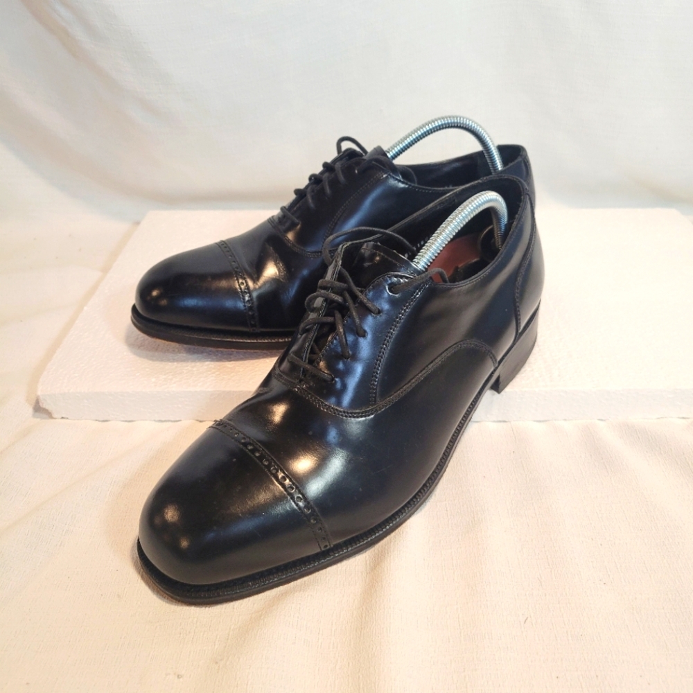 FLORSHEIM Shoes “Lexington” Cap Toe Black Leather Men’s Size 9.5 ~ 17067-01 ~